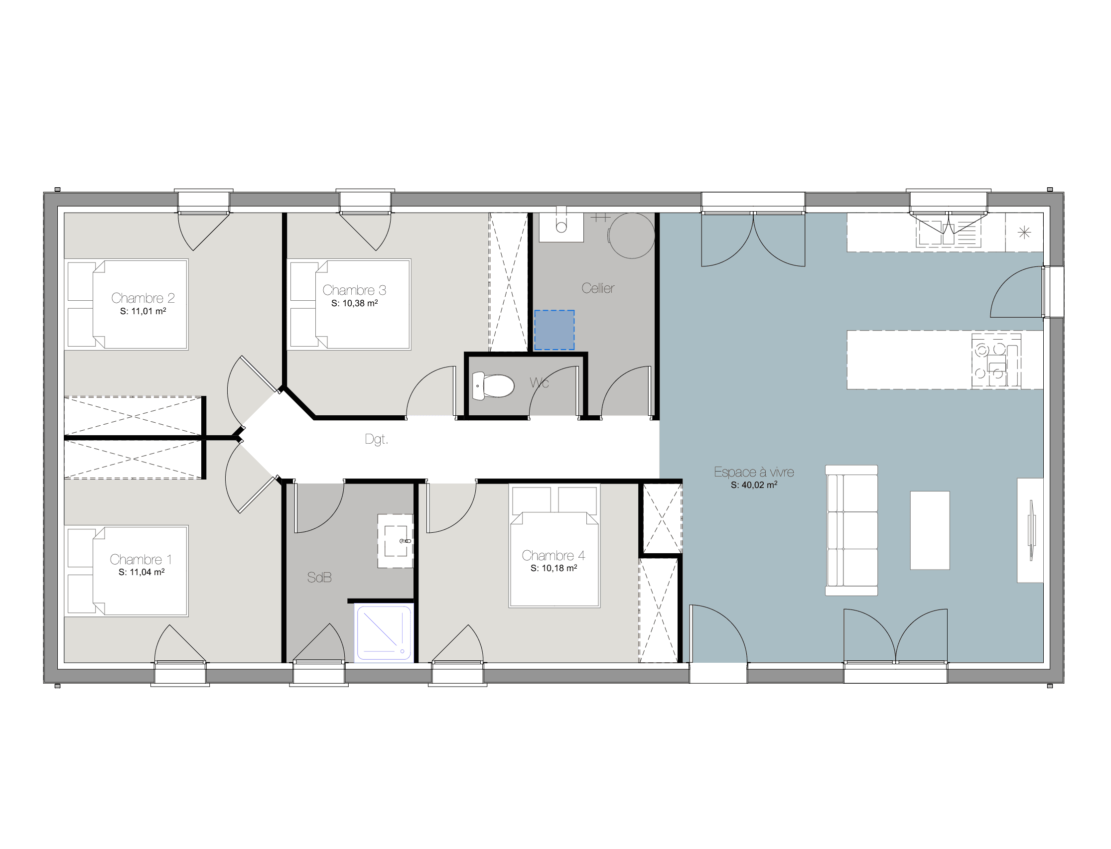 NOS PLANS & MAISONS Jusqu'à 100m²