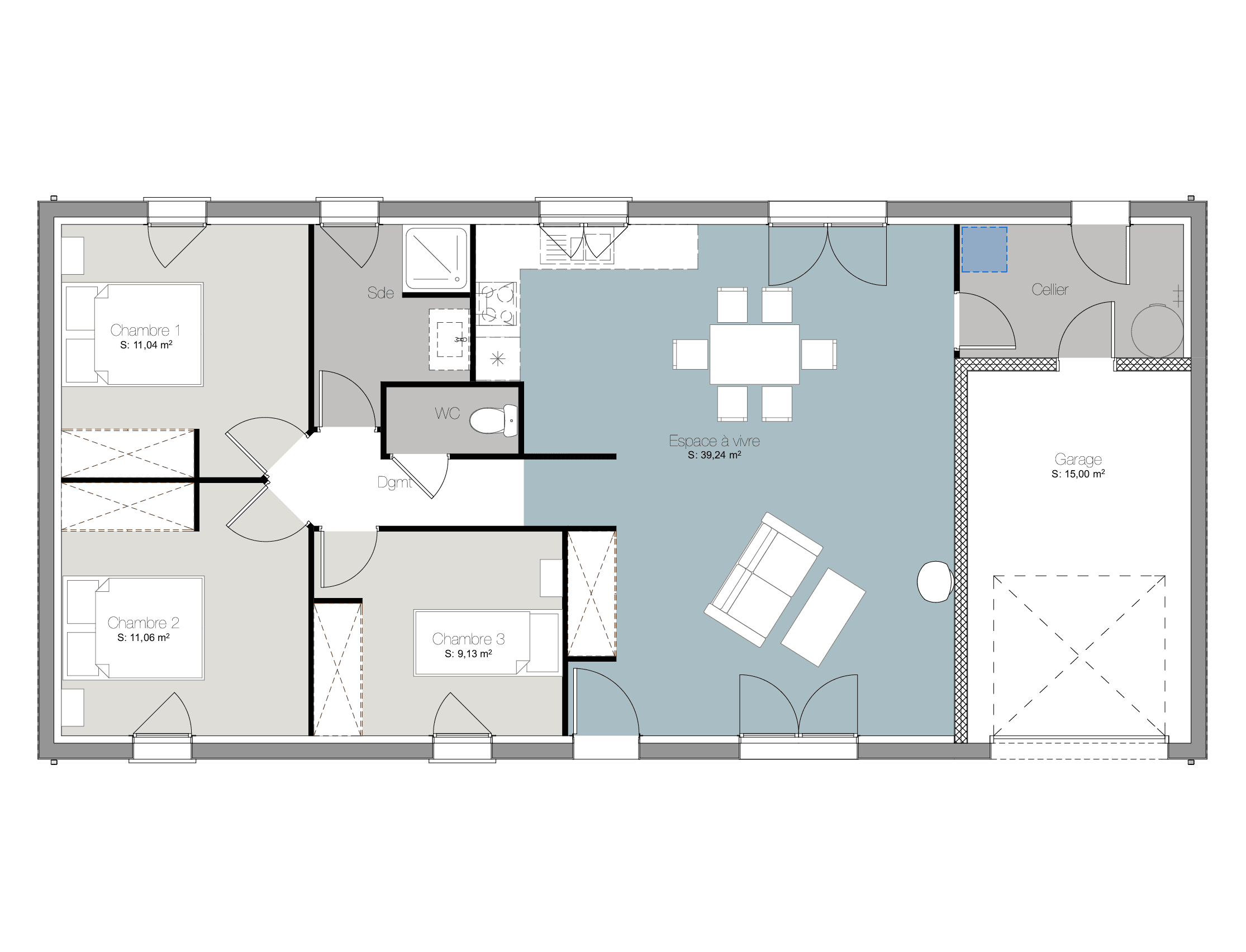 NOS PLANS & MAISONS 4 pièces