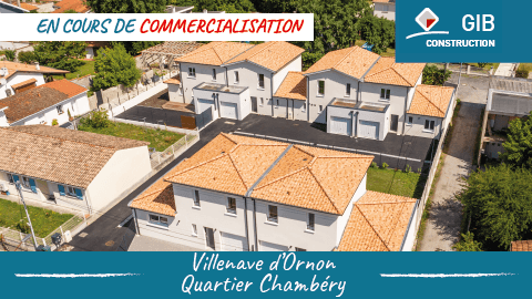 Maisons à étage au centre-ville de Villenave d'Ornon