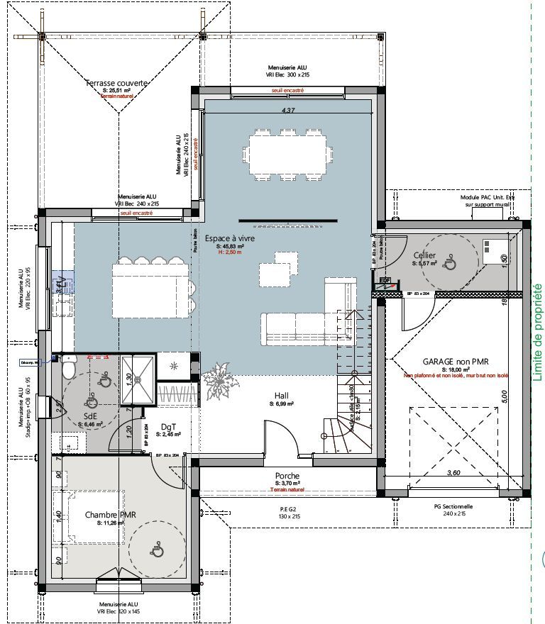 Projet de construction d'une maison 114 m² avec terrain à VENDAYS-MONTALIVET (33) - visuel 3