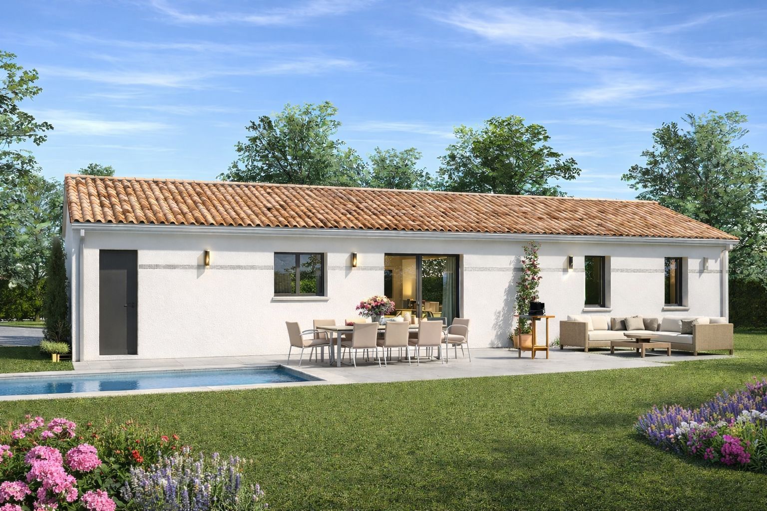 Projet de construction d'une maison 90 m² avec terrain à MIOS (33) - visuel 6