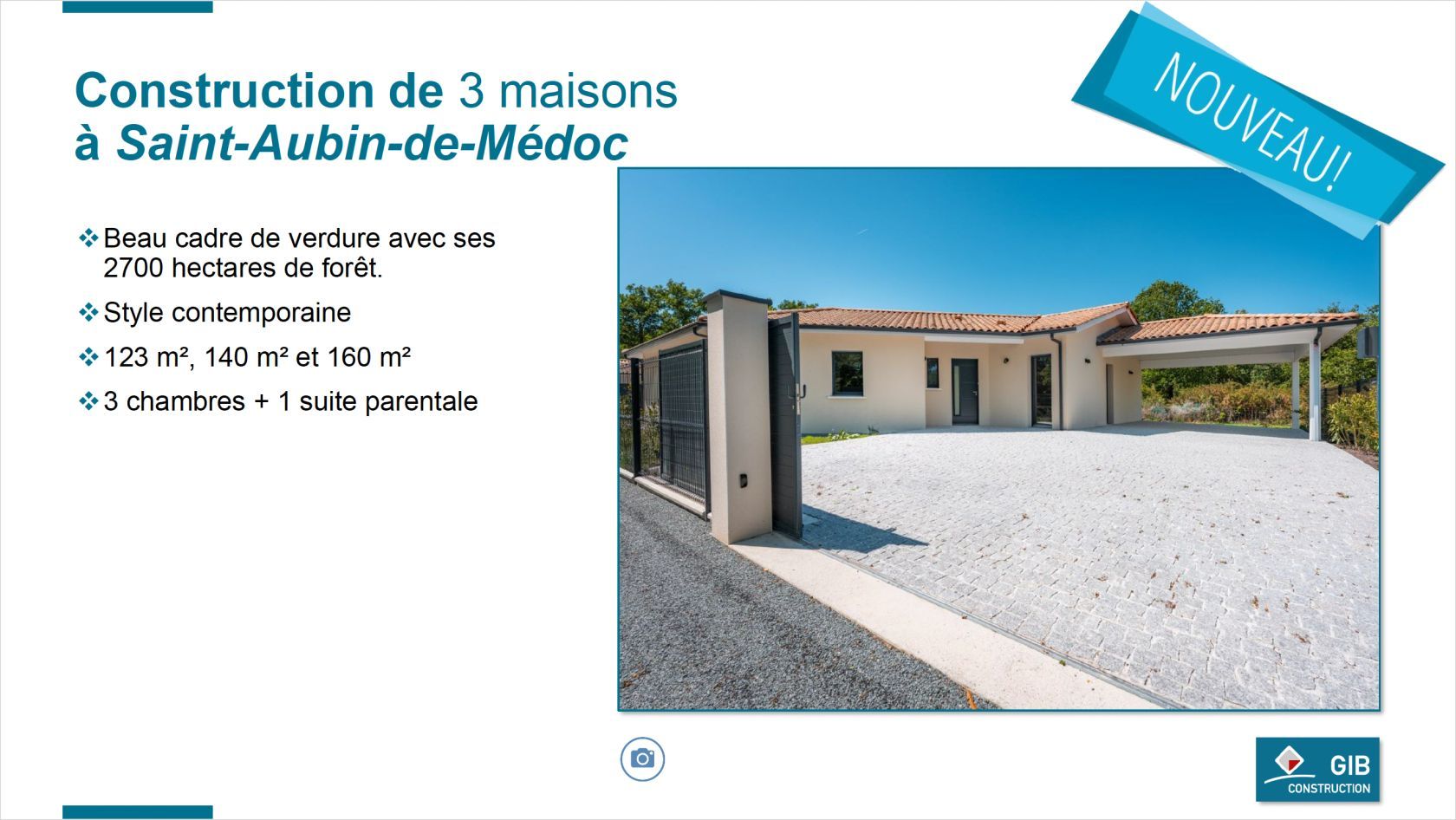 Villa neuve de 123.81 m² à SAINT-AUBIN-DE-MEDOC (33) - visuel 2