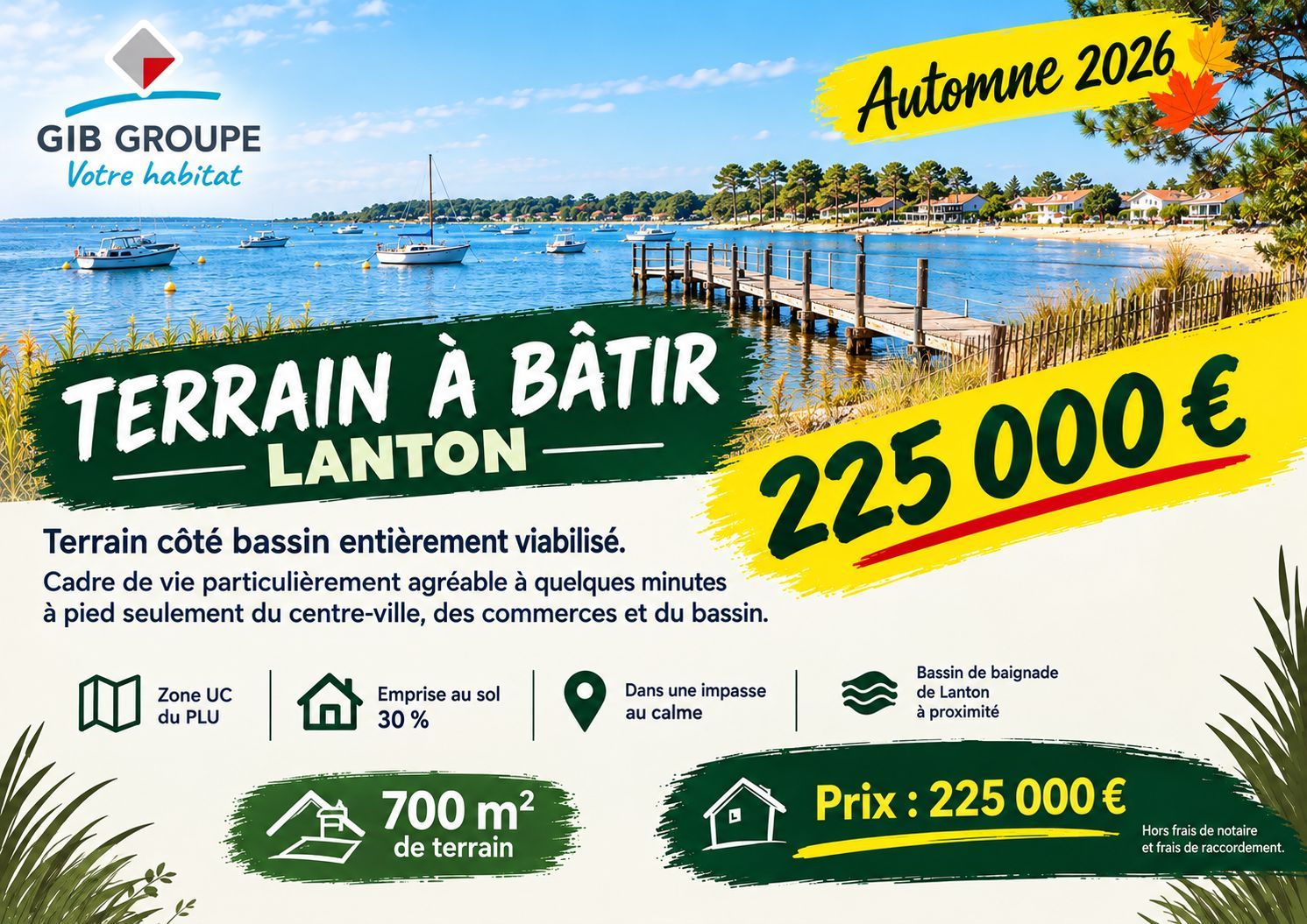 Projet de construction d'une maison 120.44 m² avec terrain à LANTON (33) - visuel 2