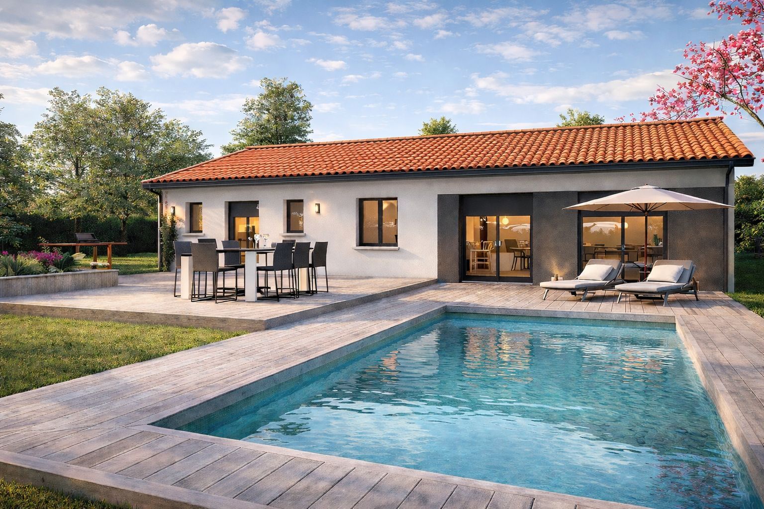 Projet de construction d'une maison 90 m² avec terrain à BISCARROSSE (40)
