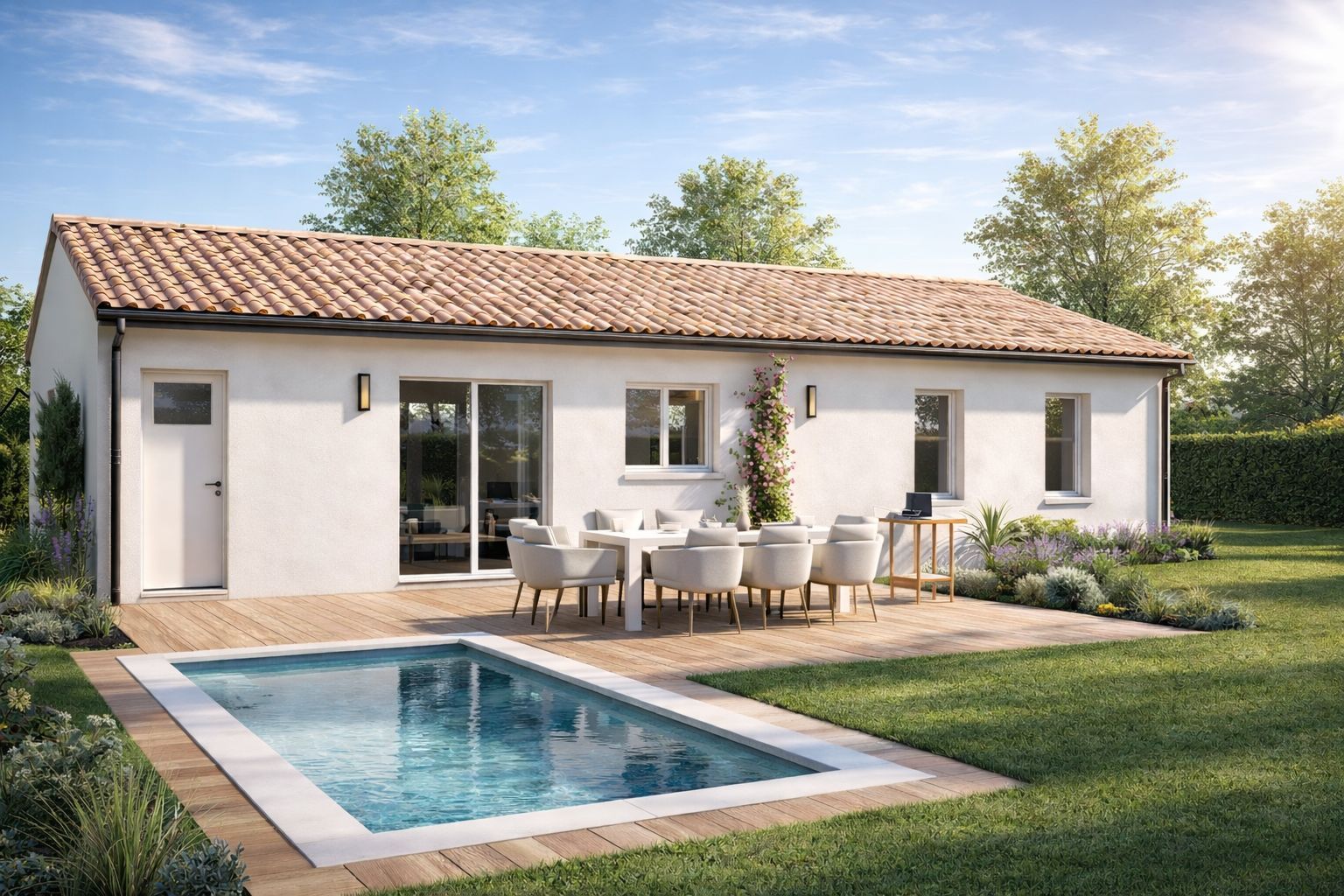 Projet de construction d'une maison 90 m² avec terrain à SALLES (33) - visuel 1