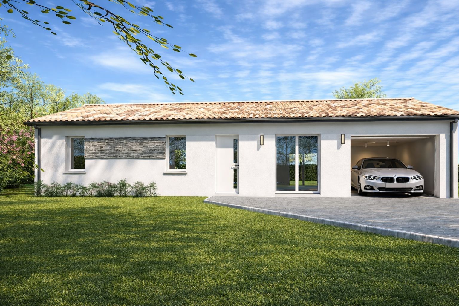 Projet de construction d'une maison 90 m² avec terrain à SALLES (33) - visuel 2