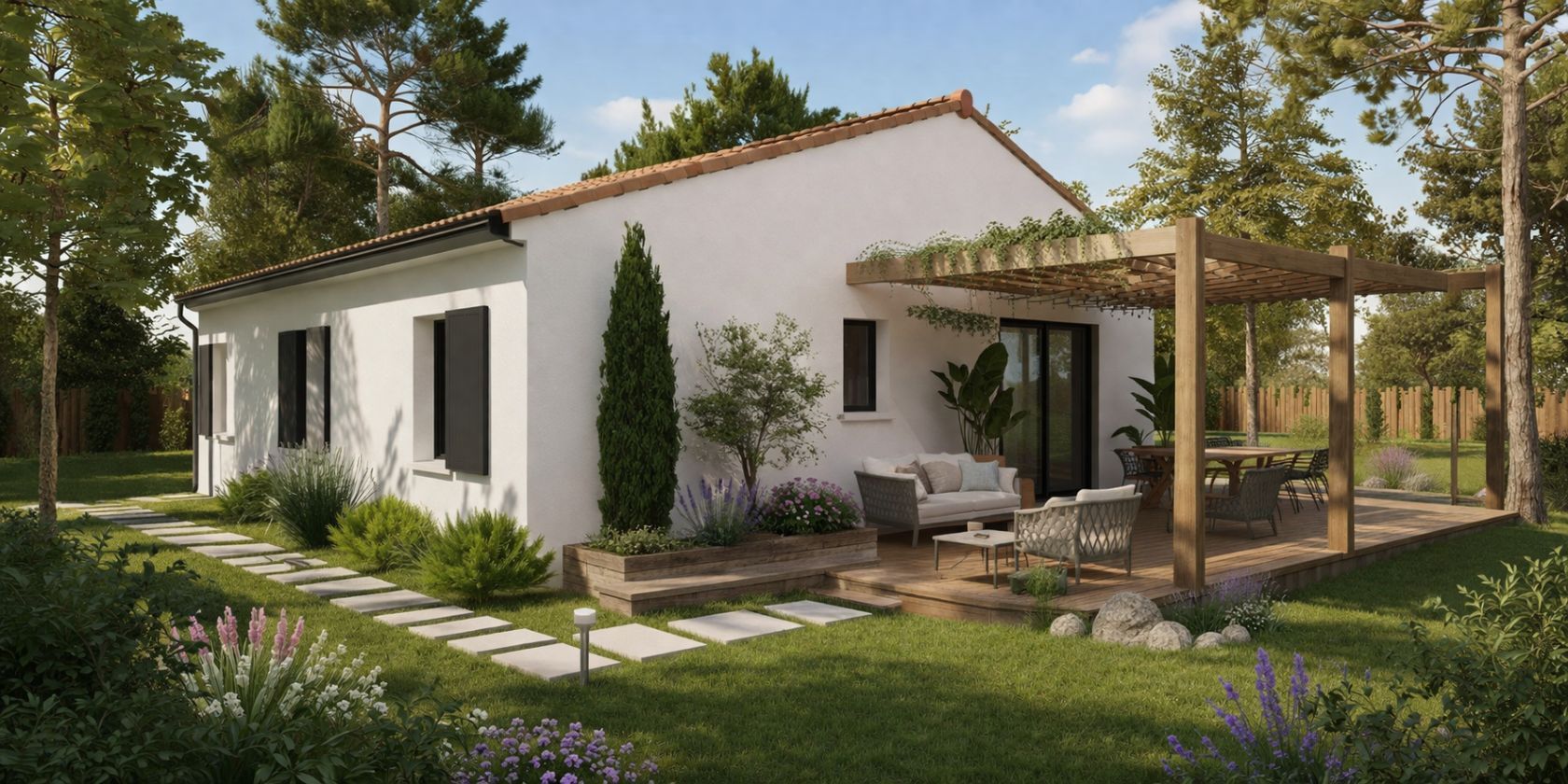 Projet de construction d'une maison 80 m² avec terrain à MIOS (33) - visuel 2