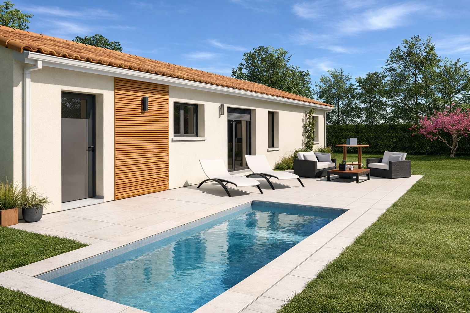 Projet de construction d'une maison 100 m² avec terrain à BELIN-BELIET (33)