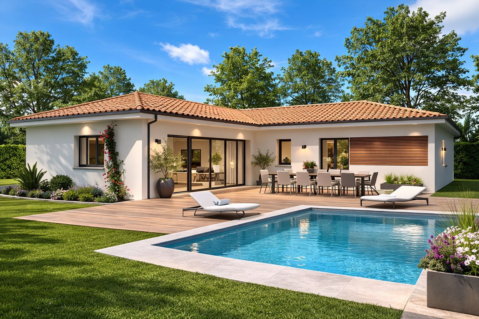 Projet de construction d'une maison 110 m² avec terrain à BISCARROSSE (40) - visuel 1