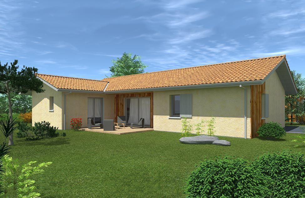 Maison neuve de 119.65 m² sur un terrain de 930m2 à SANGUINET (40)
