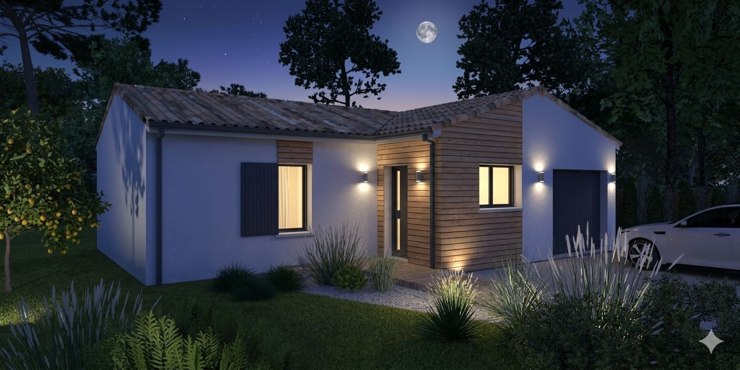 Projet de construction d'une maison 80m² avec terrain à HOURTIN (33) - visuel 2