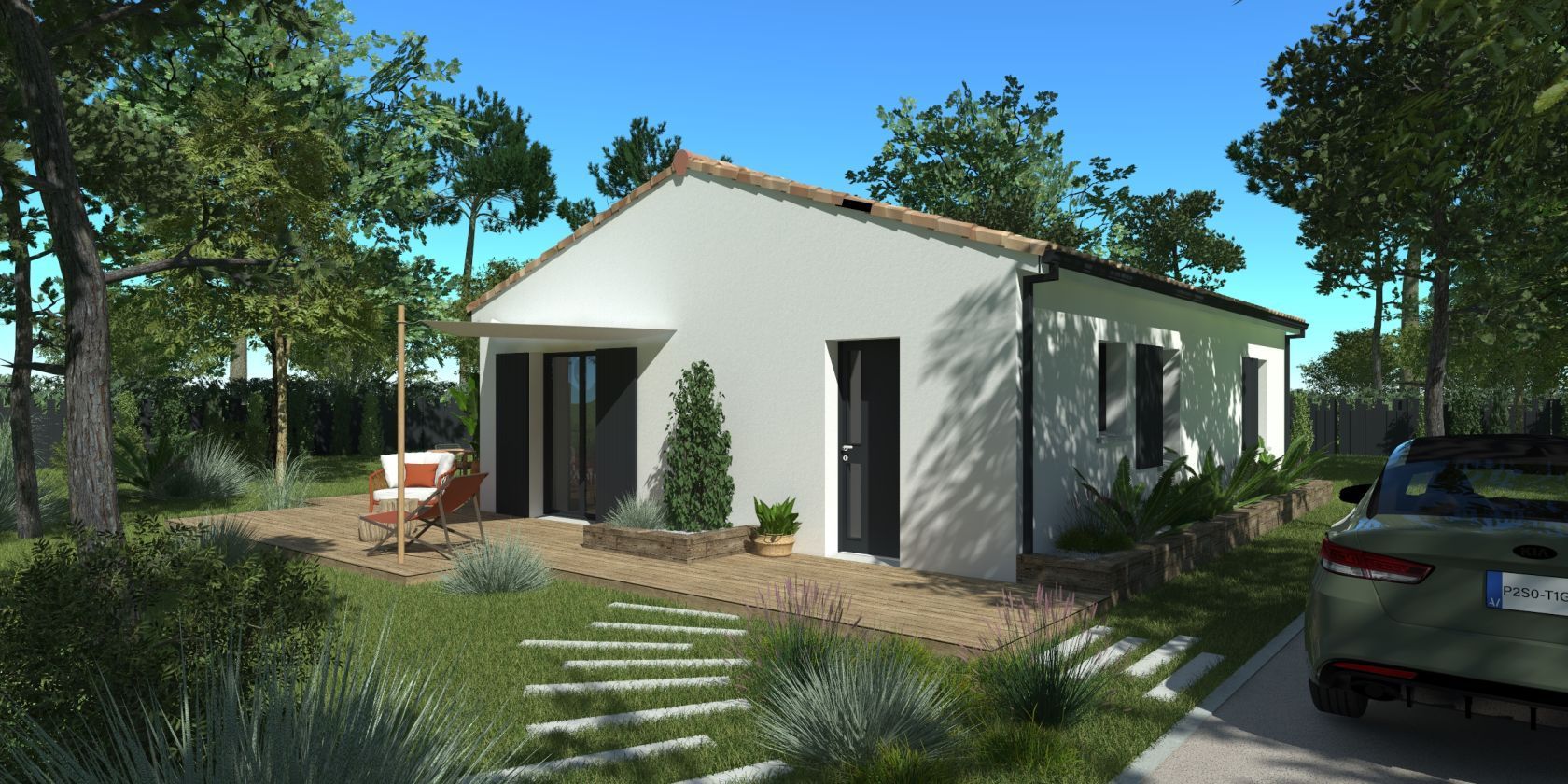Projet de construction d'une maison 70m² avec terrain à BOURG (33) - visuel 4