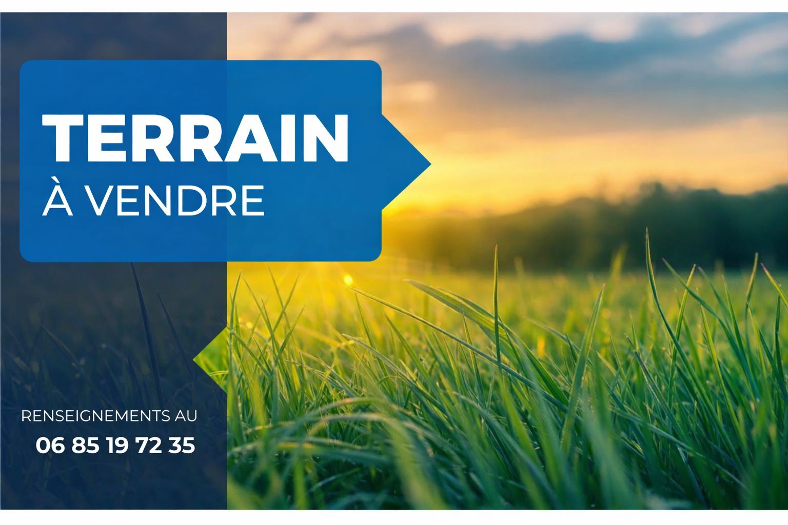 Terrain à bâtir de 600 m² à VIRELADE (33) - visuel 1