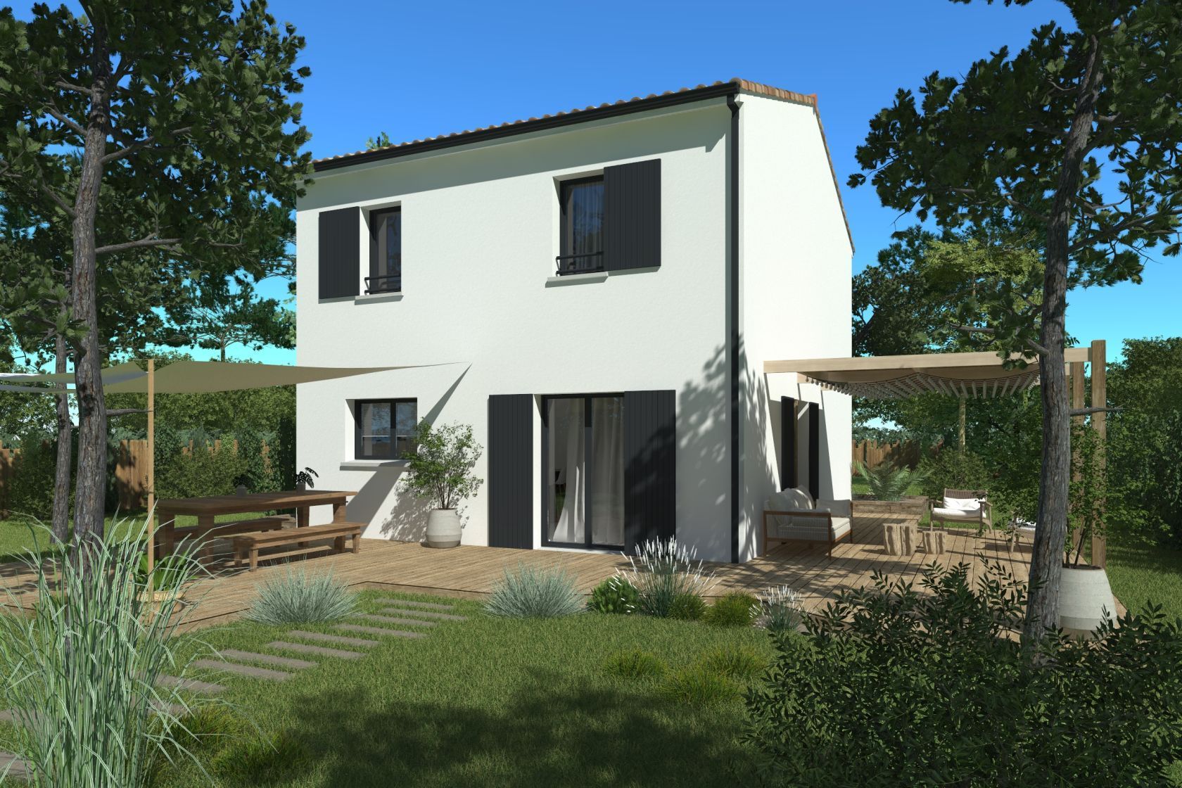 Projet de construction d'une maison 90 m² avec terrain à PORTETS (33) - visuel 7