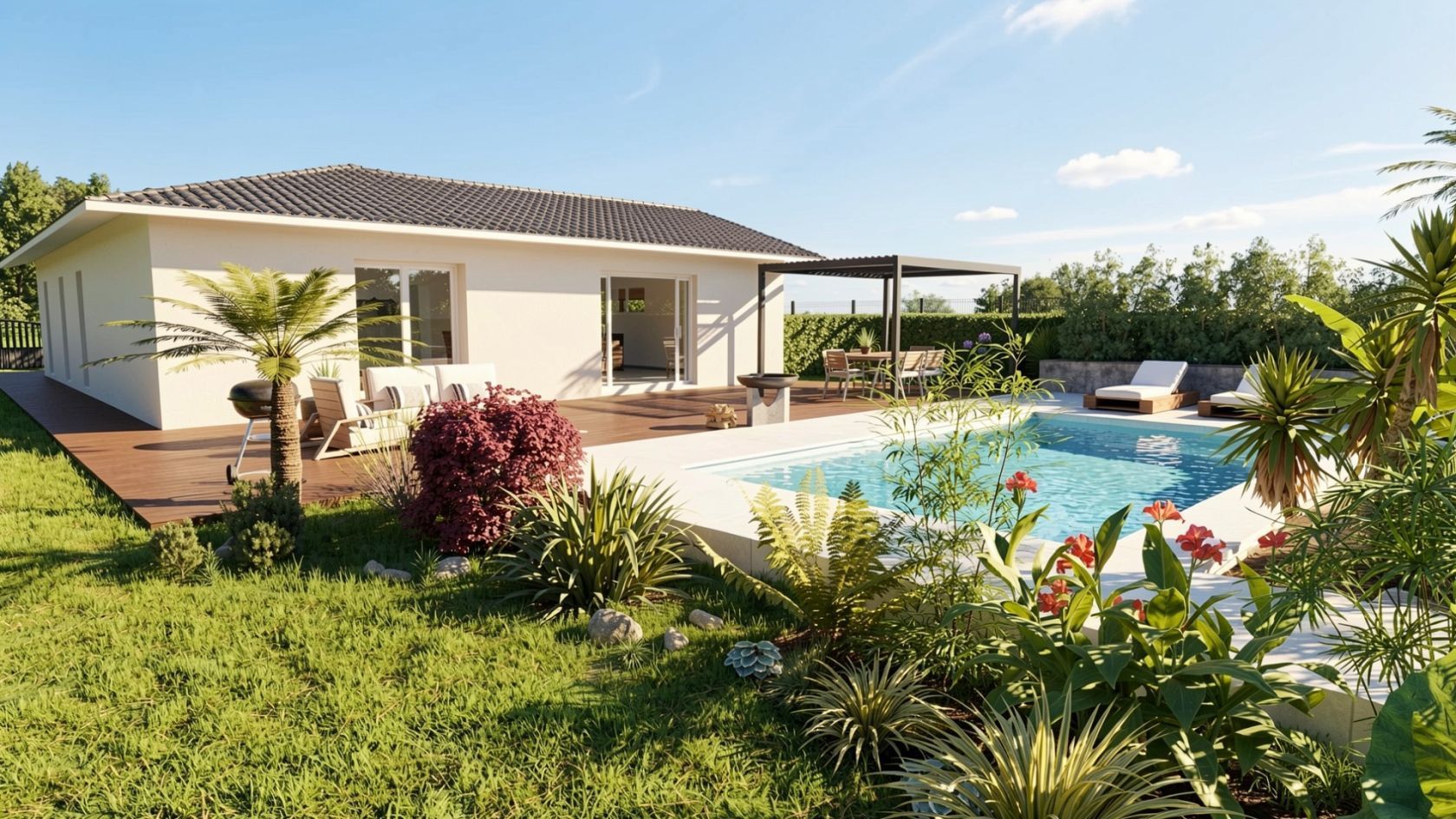 Projet de construction d'une maison 130 m² avec terrain à ESPIET (33) - visuel 2