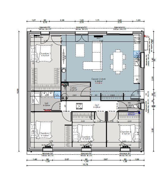 Projet de construction d'une maison 101 m² avec terrain à VILLENAVE-D'ORNON (33) - visuel 2