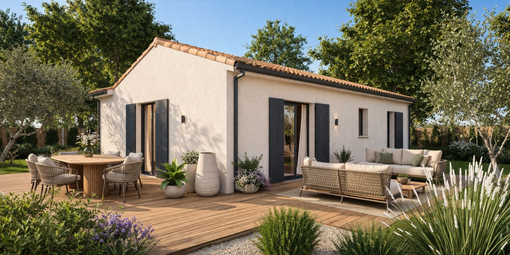 Projet de construction d'une maison 90 m² avec terrain à SENDETS (33) - visuel 3