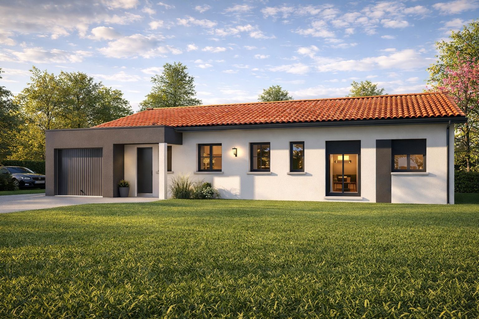 Projet de construction d'une maison 110 m² avec terrain à LUGOS (33) - visuel 2