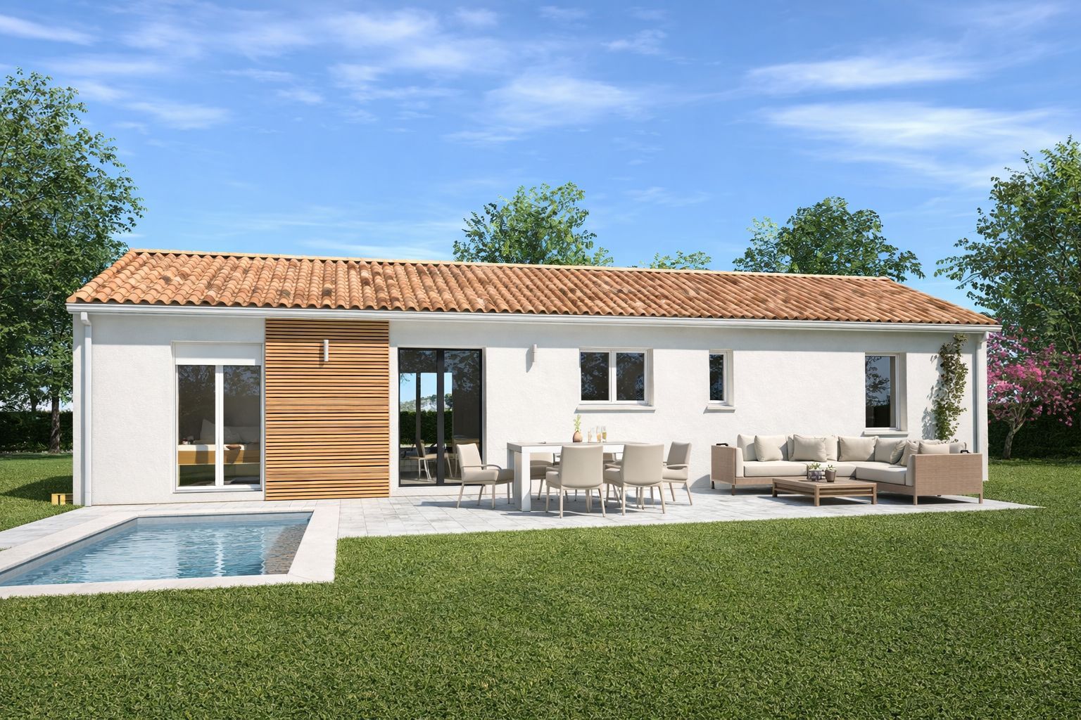 Projet de construction d'une maison 82 m² avec terrain à BAZAS (33) - visuel 3