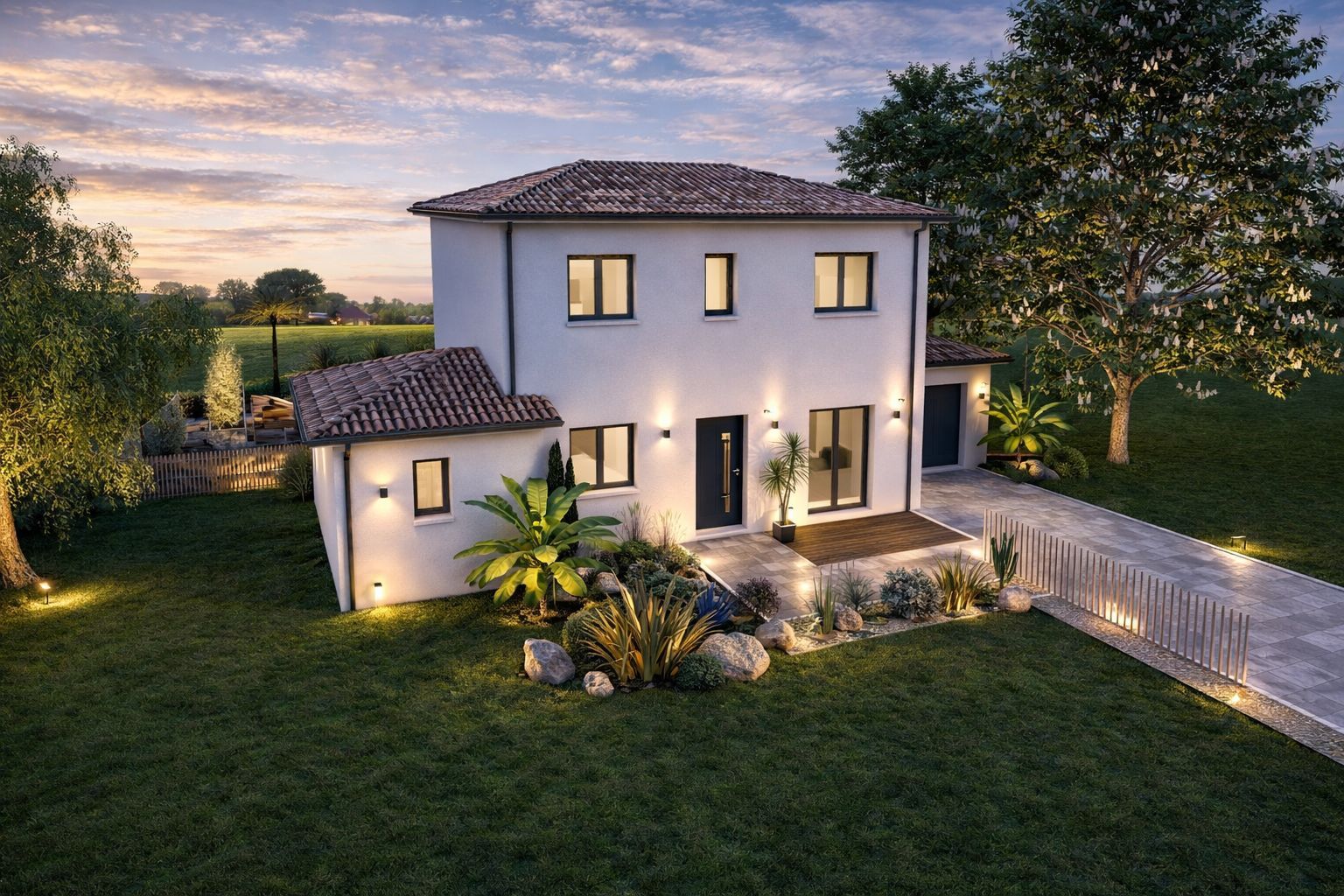 Projet de construction d'une maison 105 m² avec terrain à SAINT-PIERRE-DE-MONS (33) - visuel 4