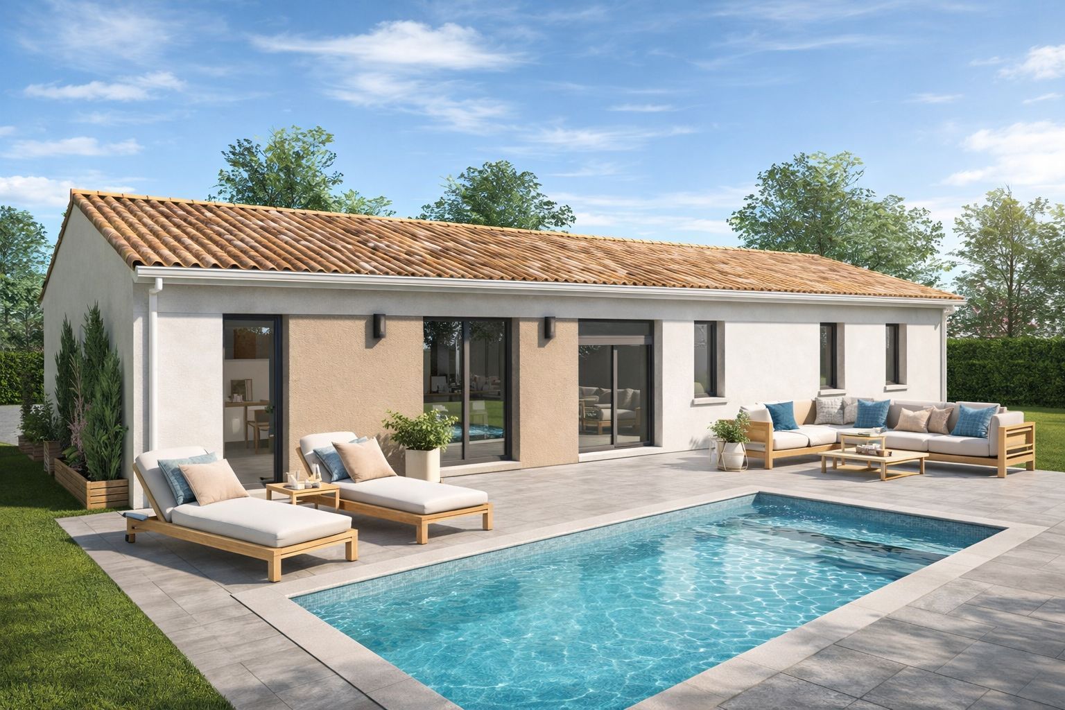 Projet de construction d'une maison 100 m² avec terrain à VILLATE (31)