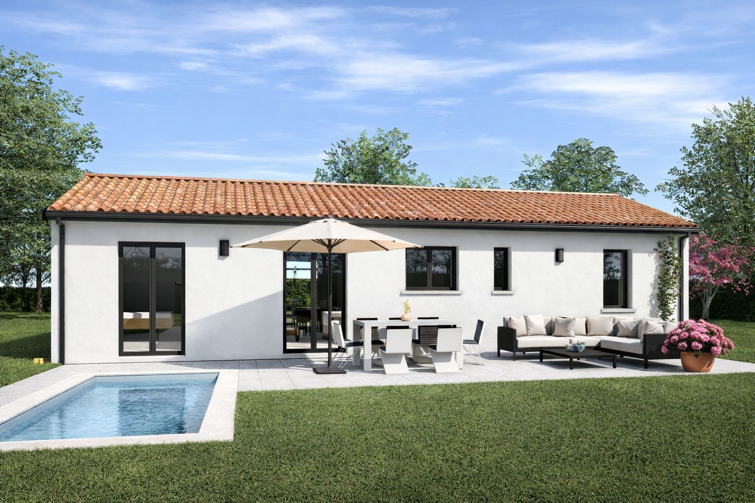 Projet de construction d'une maison 82 m² avec terrain à LAMASQUERE (31) - visuel 4