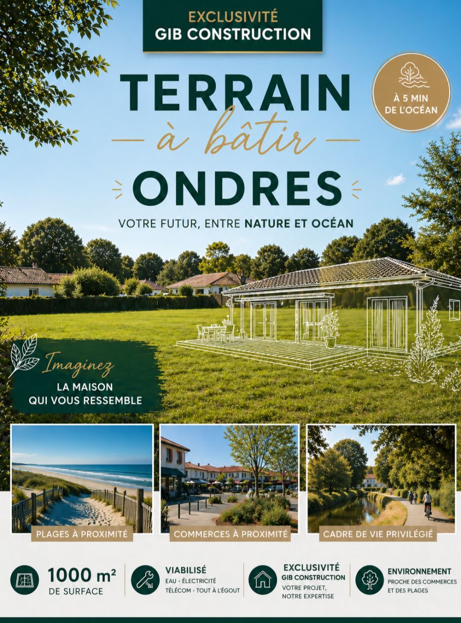 Projet de construction d'une maison 90 m² avec terrain à ONDRES (40) - visuel 4