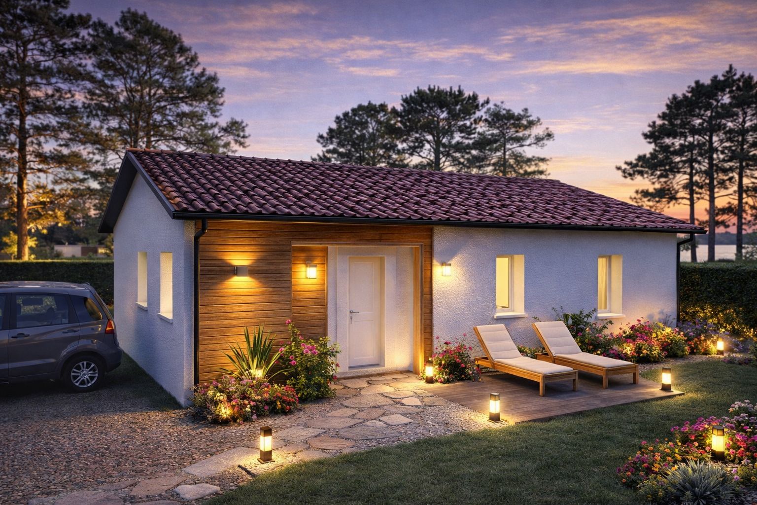 Projet de construction d'une maison 94 m² avec terrain à MAGESCQ (40) - visuel 2