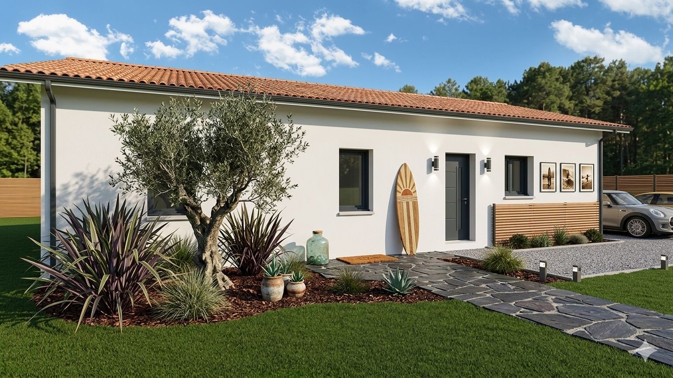 Projet de construction d'une maison 90 m² avec terrain à SAINT-VINCENT-DE-TYROSSE (40) - visuel 1