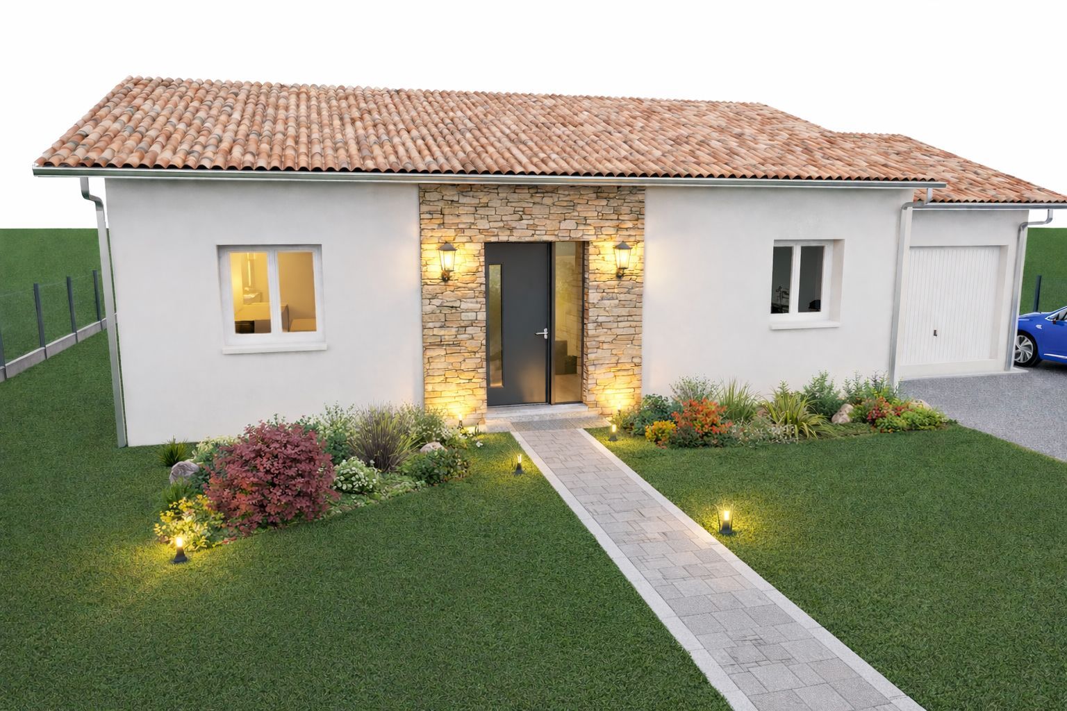 Projet de construction d'une maison 85 m² avec terrain à SAINT-JEAN-DE-MARSACQ (40) - visuel 2