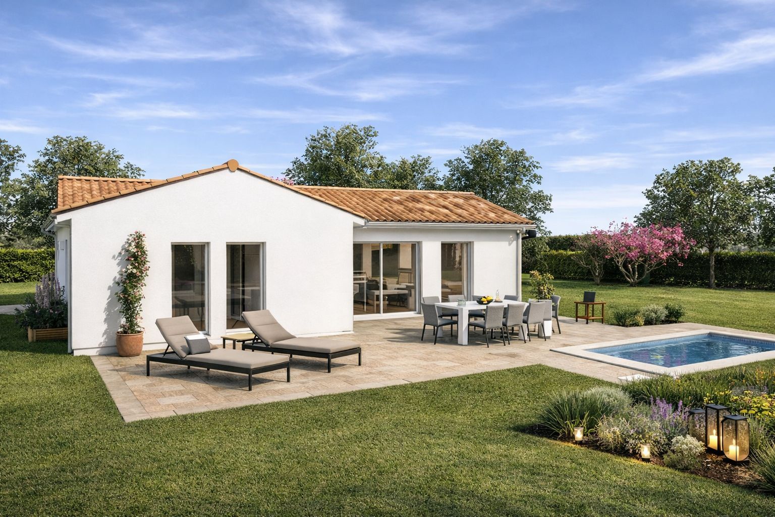 Projet de construction d'une maison 90 m² avec terrain à SEIGNOSSE (40) - visuel 2