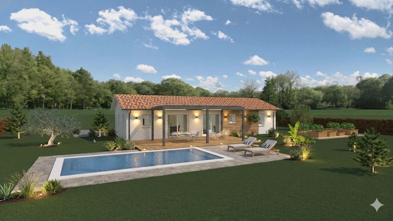 Projet de construction d'une maison 100 m² avec terrain à SAINT-JEAN-DE-MARSACQ (40)