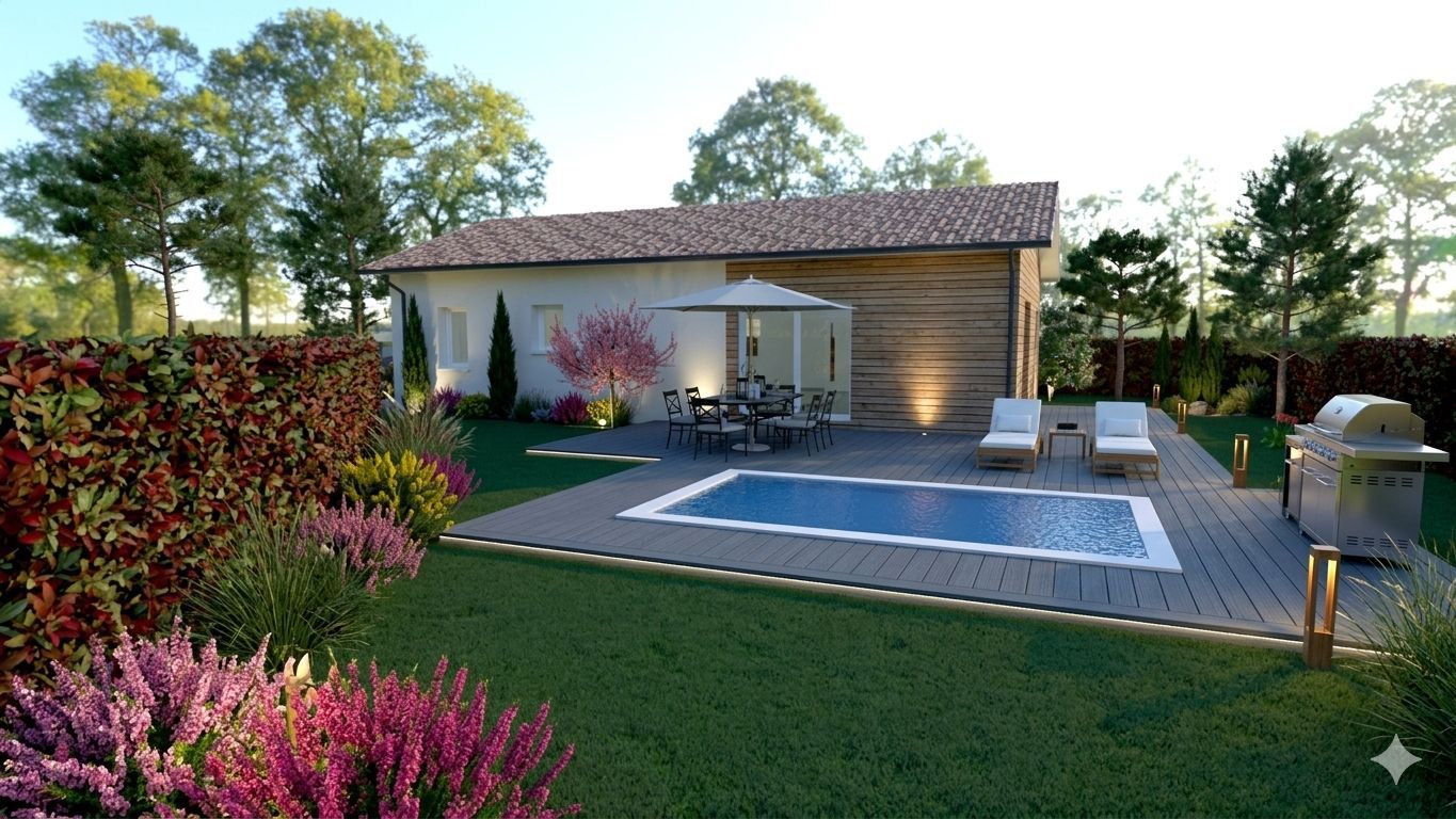 Projet de construction d'une maison 90 m² avec terrain à HINX (40)