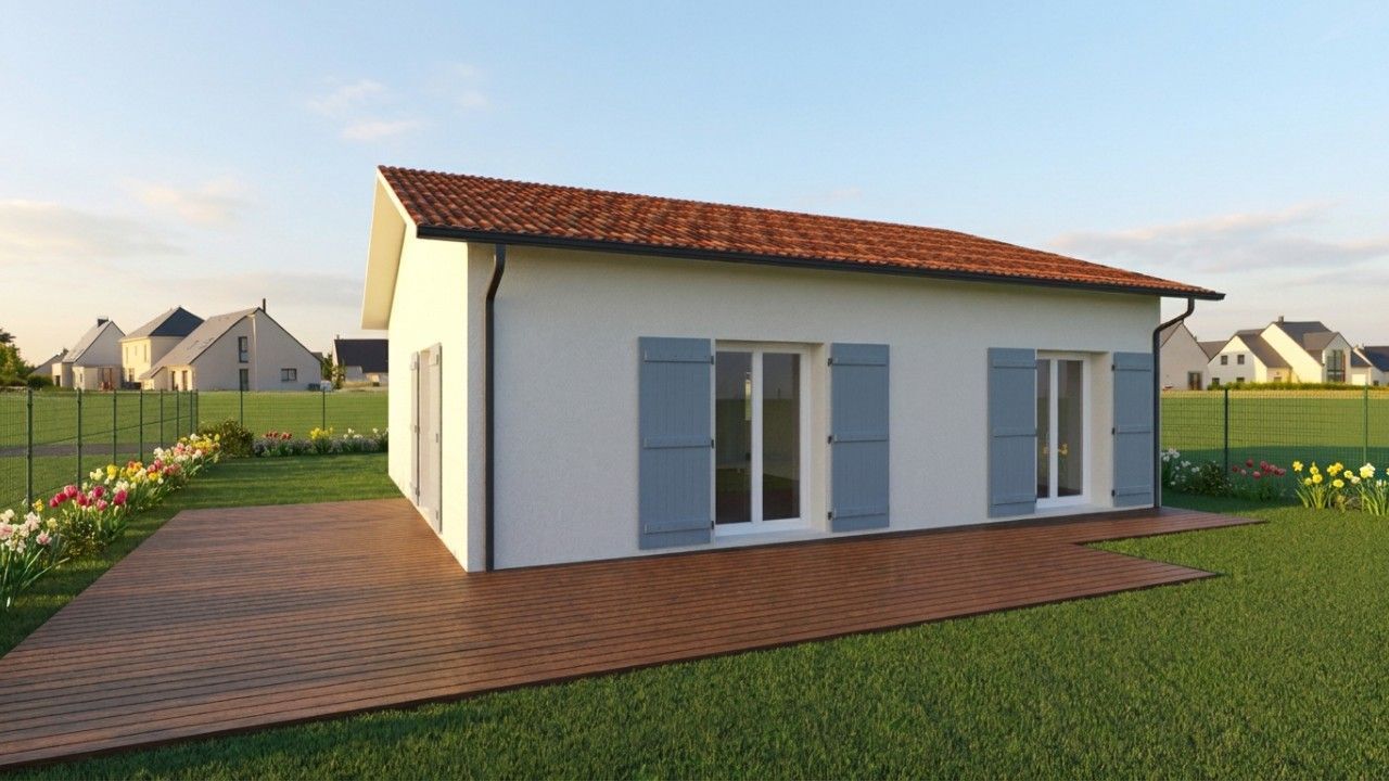 Projet de construction d'une maison 80 m² avec terrain à SAINT-PIERRE-DU-MONT (40) - visuel 2