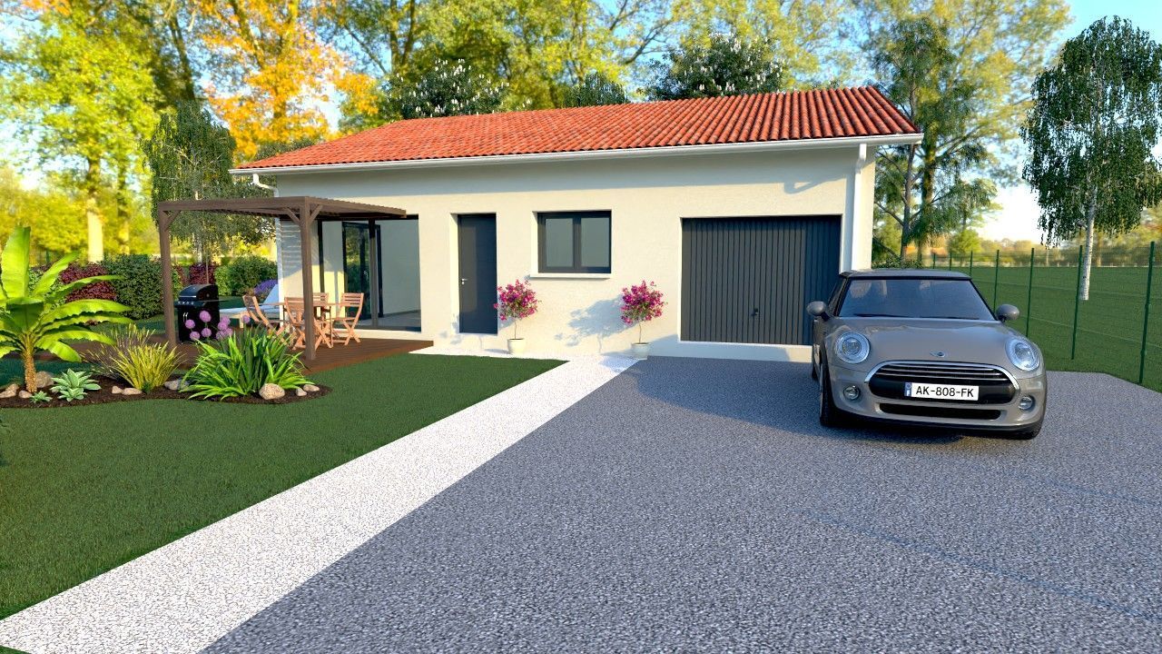 Projet de construction d'une maison 80 m² avec terrain à SORBETS (40) - visuel 2