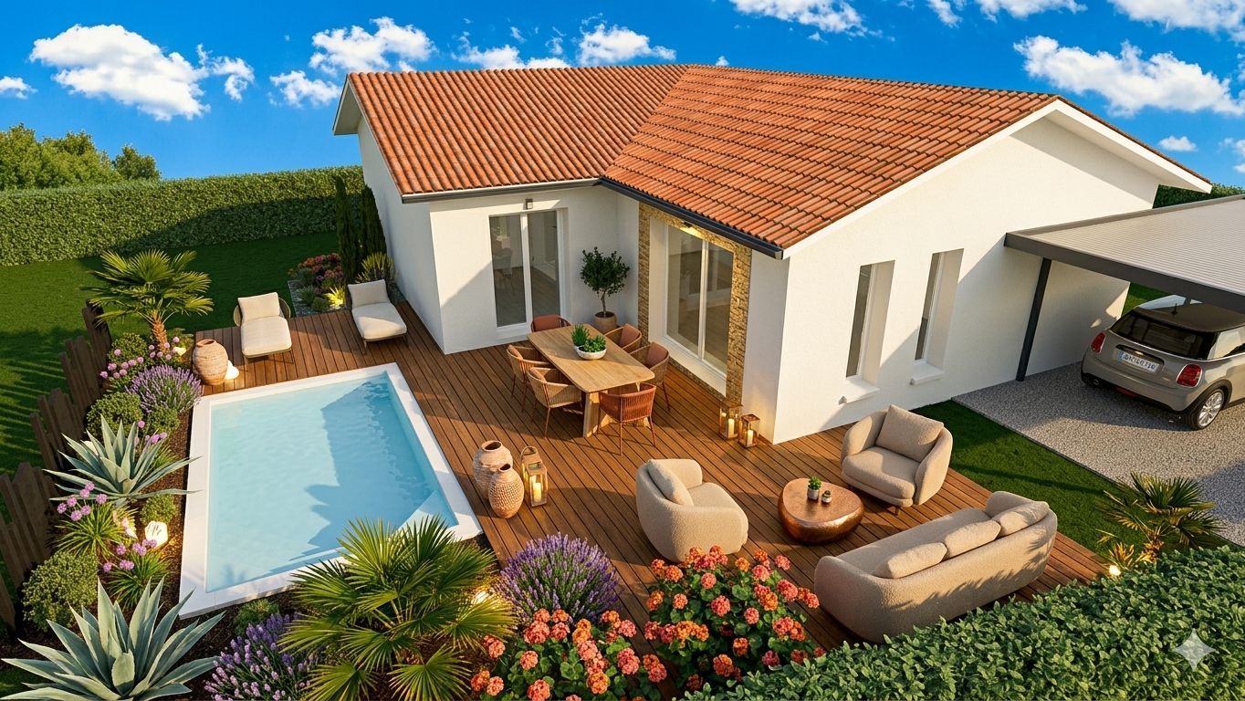 Projet de construction d'une maison 95 m² avec terrain à SAINT-JEAN-DE-MARSACQ (40)