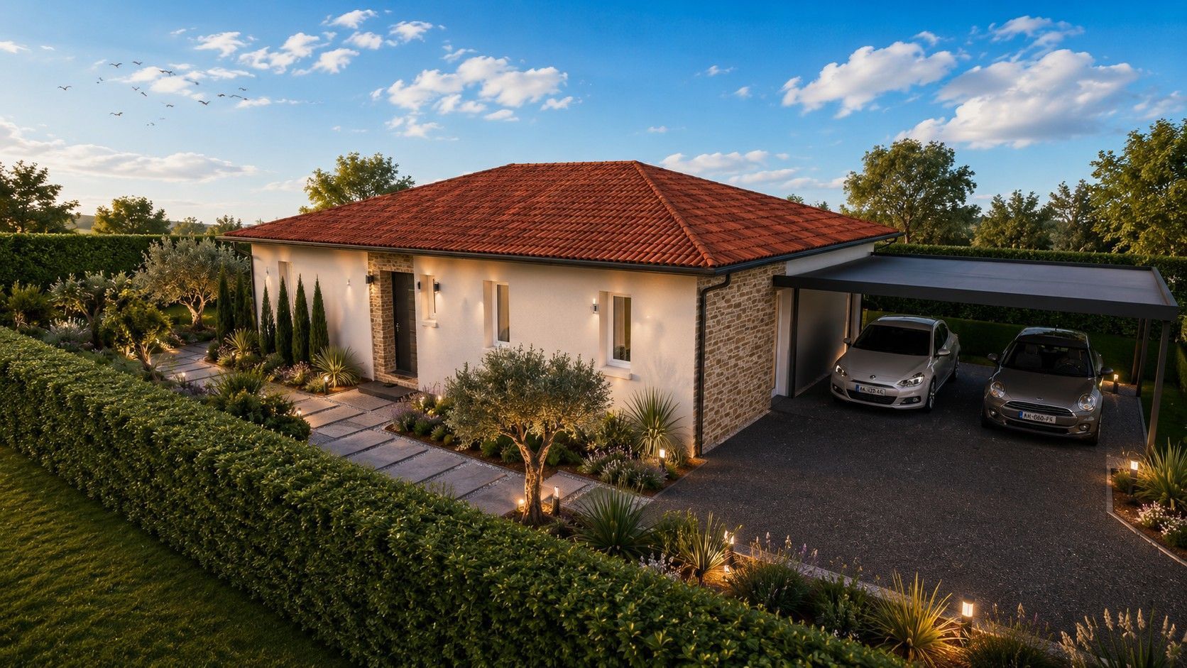 Projet de construction d'une maison 95 m² avec terrain à ONDRES (40) - visuel 1