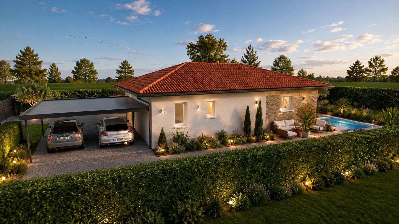 Projet de construction d'une maison 95 m² avec terrain à ONDRES (40) - visuel 3