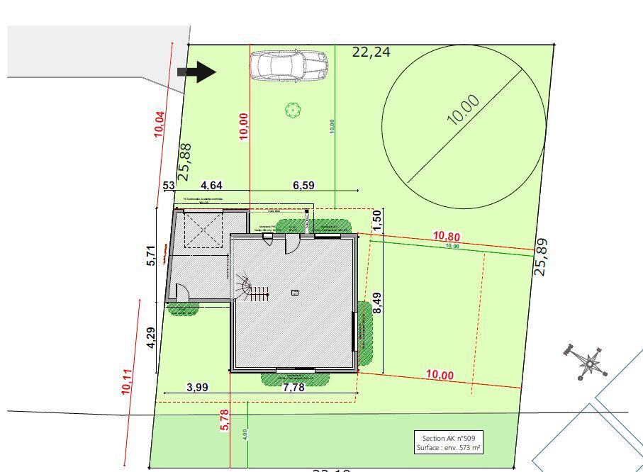Terrain à bâtir de 573 m² à LE TAILLAN-MEDOC (33) - visuel 1