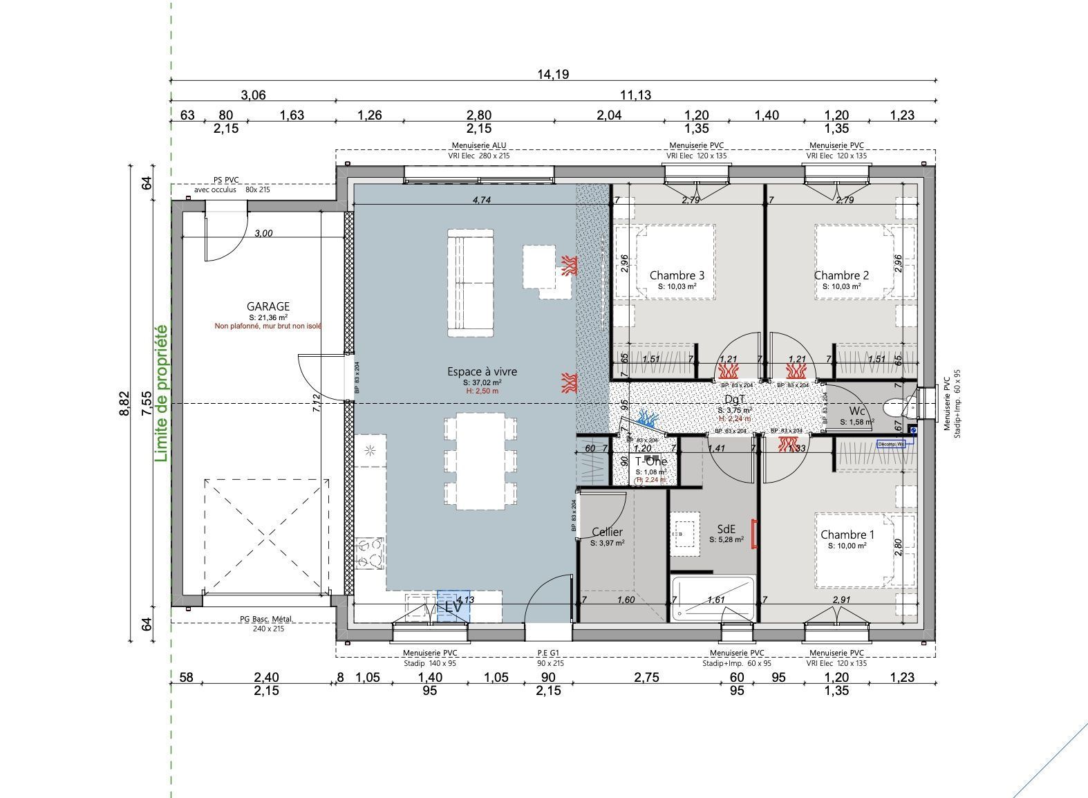 Projet de construction d'une maison 83 m² avec terrain à CASTELNAU-DE-MEDOC (33) - visuel 2