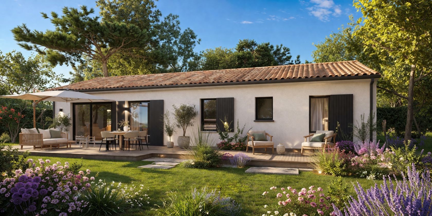 Projet de construction d'une maison 70 m² avec terrain à MEDIS (17) - visuel 2
