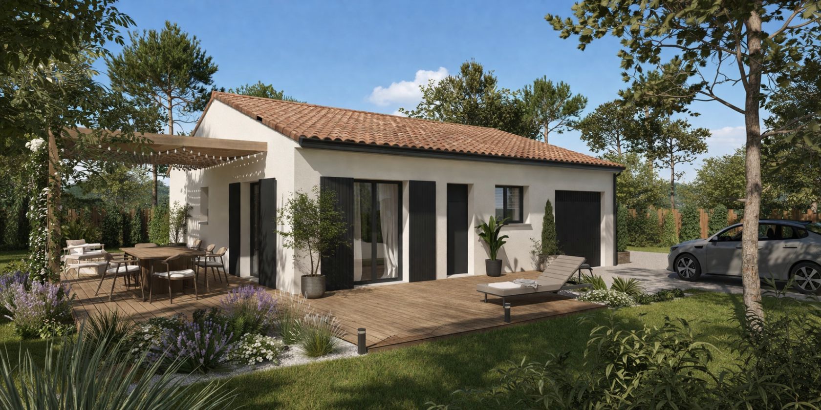 Projet de construction d'une maison 90 m² avec terrain à CHANIERS (17) - visuel 4
