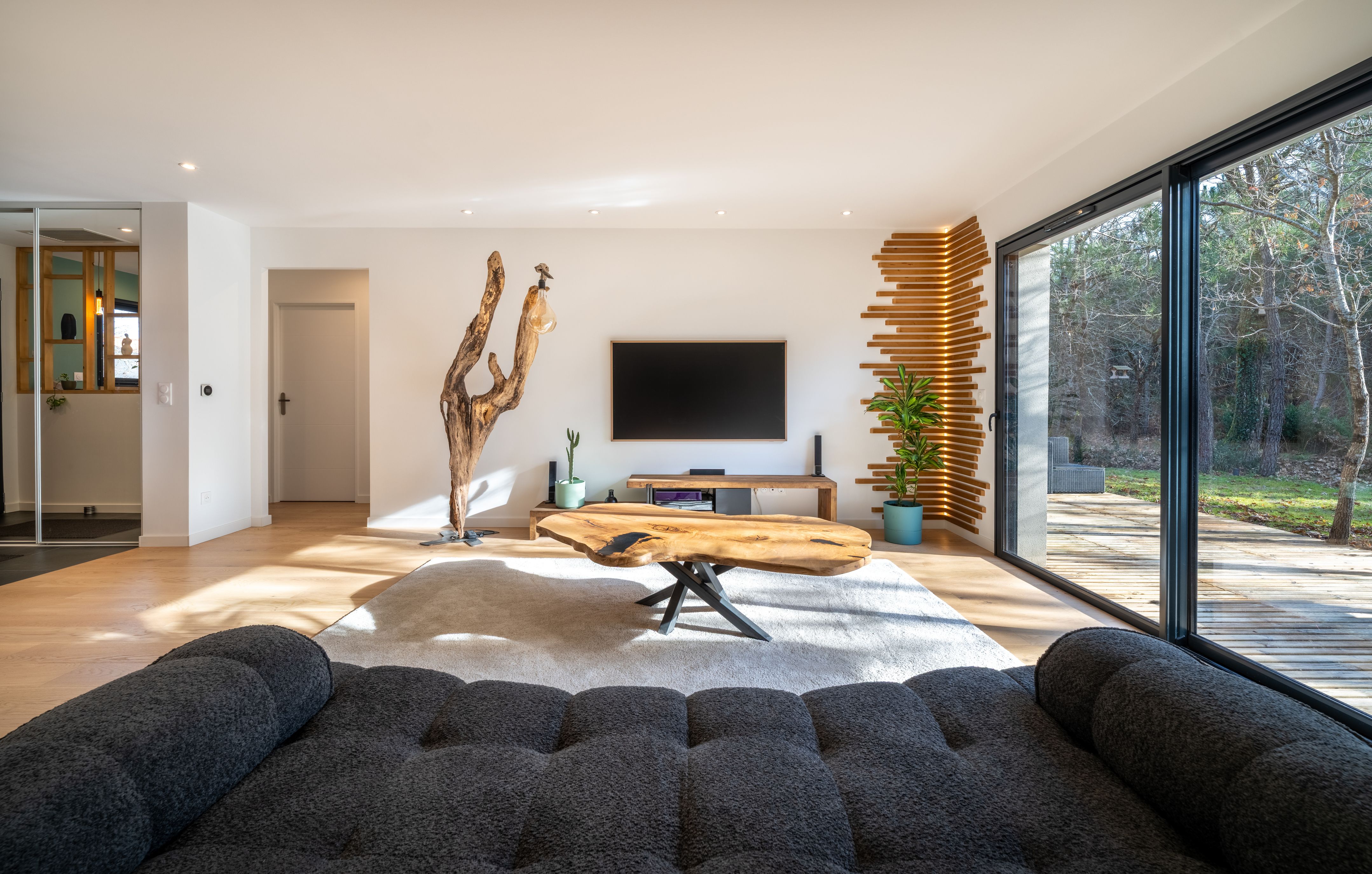 Maison contemporaine en L