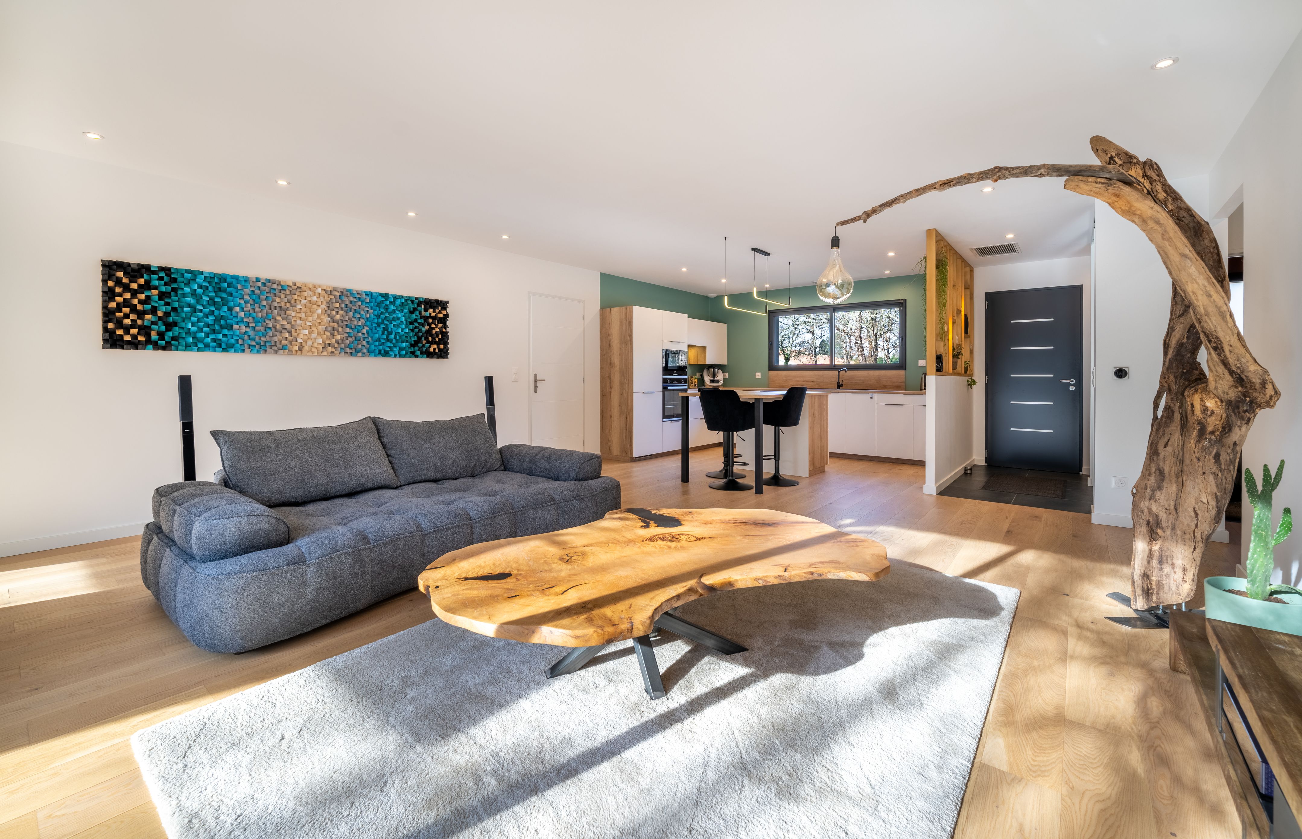 Maison contemporaine en L
