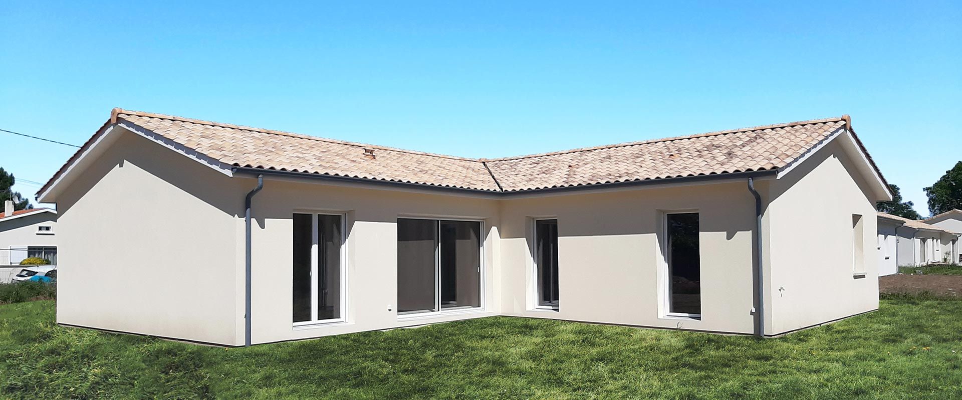 Jolie maison en L 112 m² 3 chambres/bureau/garage - visuel 1