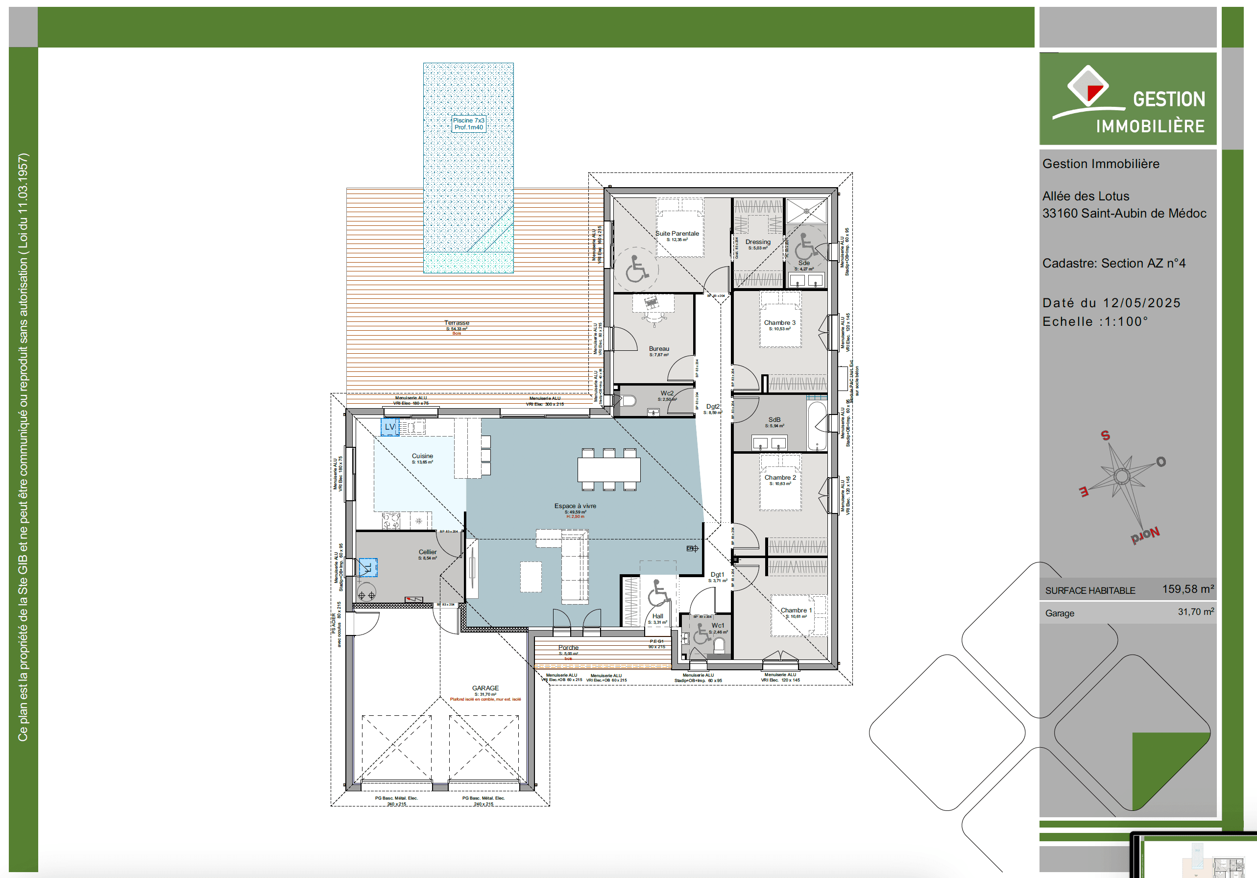 Maisons Modernes à Saint-Aubin-de-Médoc - plan