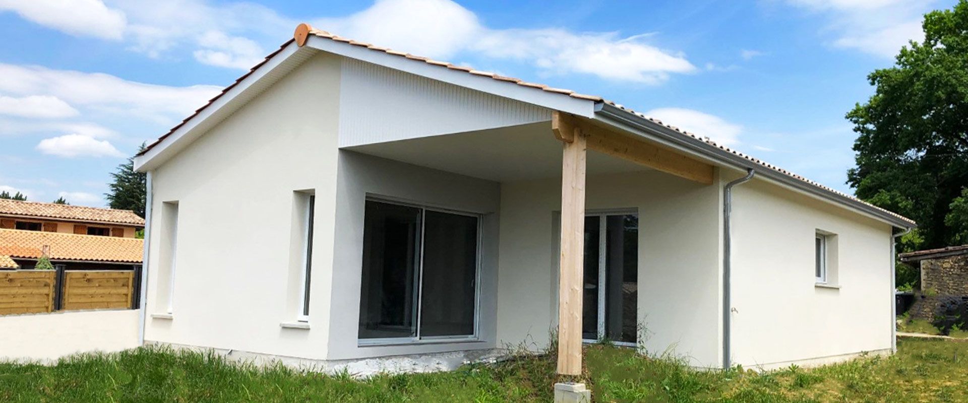 Maison de ville pour terrain en longueur - visuel 1