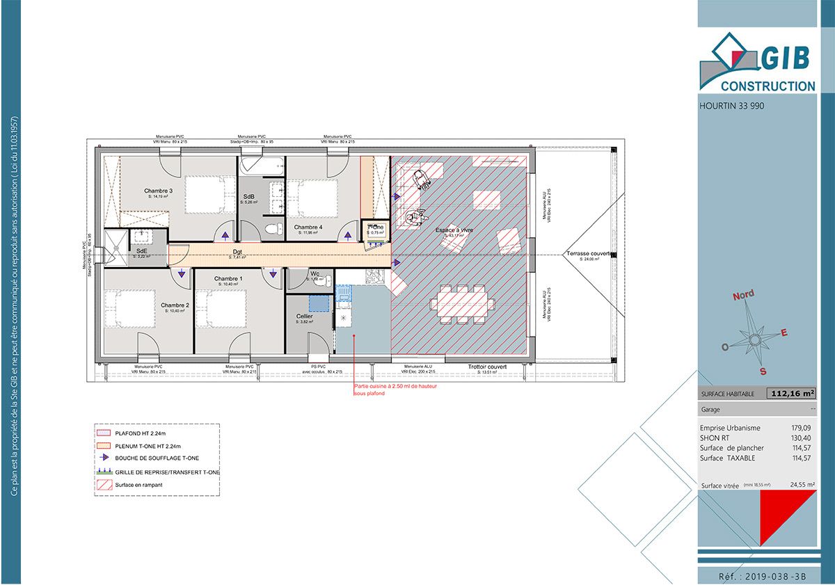 Maison de charme lumineuse - plan