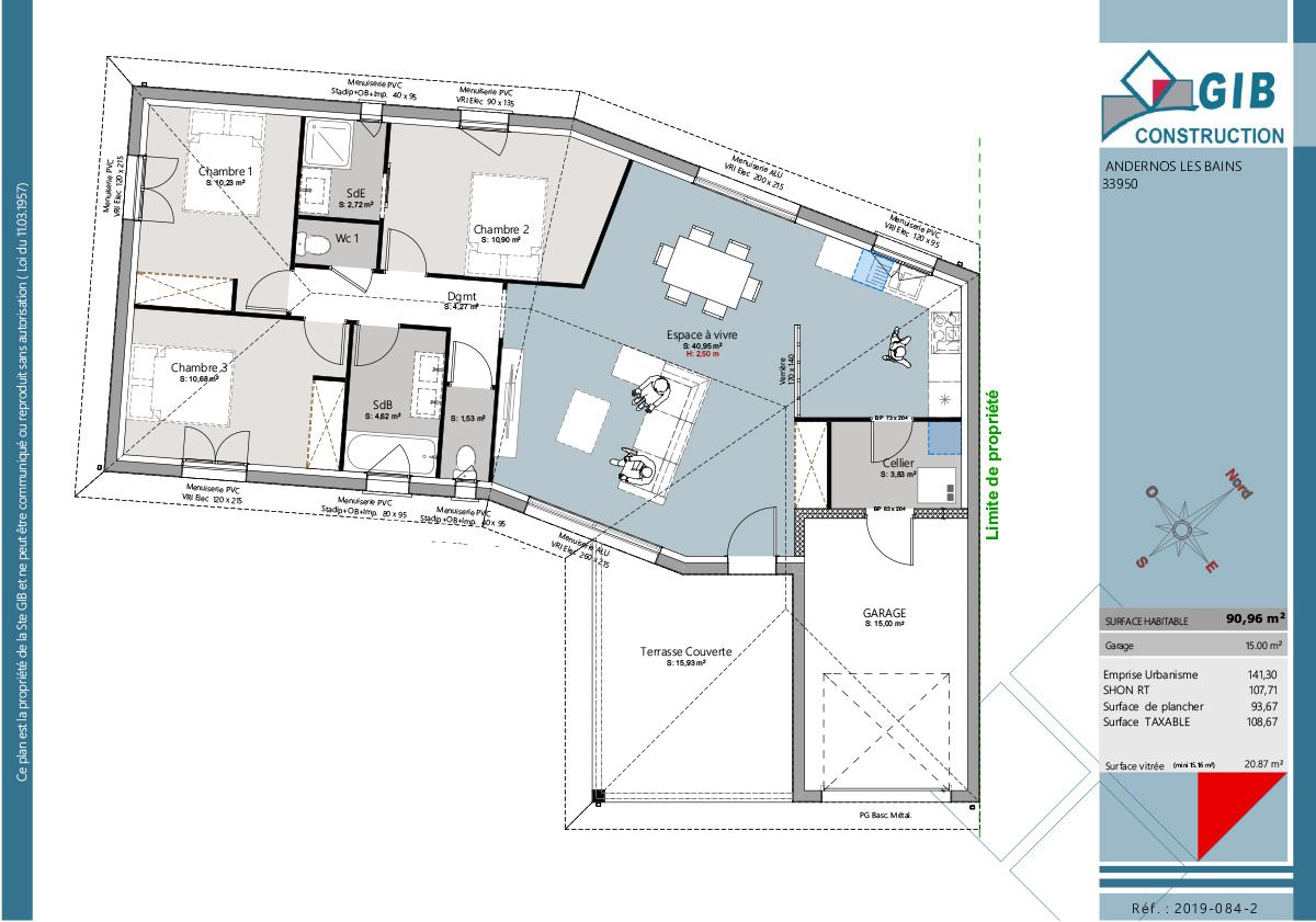 Maison style Bassin à Andernos-les-Bains - plan