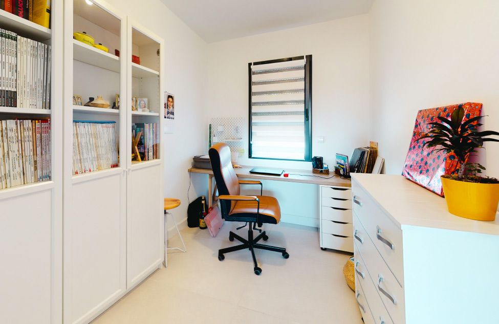 Maison en L avec enduit matricé - visuel 4